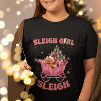Sleigh Girl Sleigh Christmas Groovy Gingerbread Man Xmas Holidays T Shirt - Wonder Print Shop