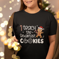 I Teach The Smartest Little Cookies Christmas Best Teacher T Shirt - Wonder Print Shop