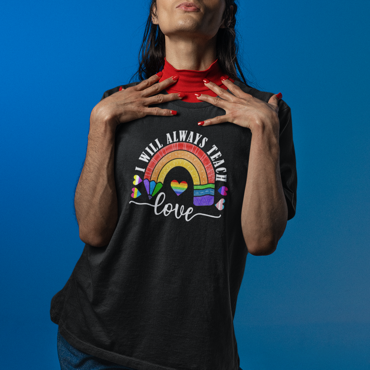 LGBT History Month T Shirt Proudest Teacher Ever Teaching Proud Rainbow - Wonder Print Shop