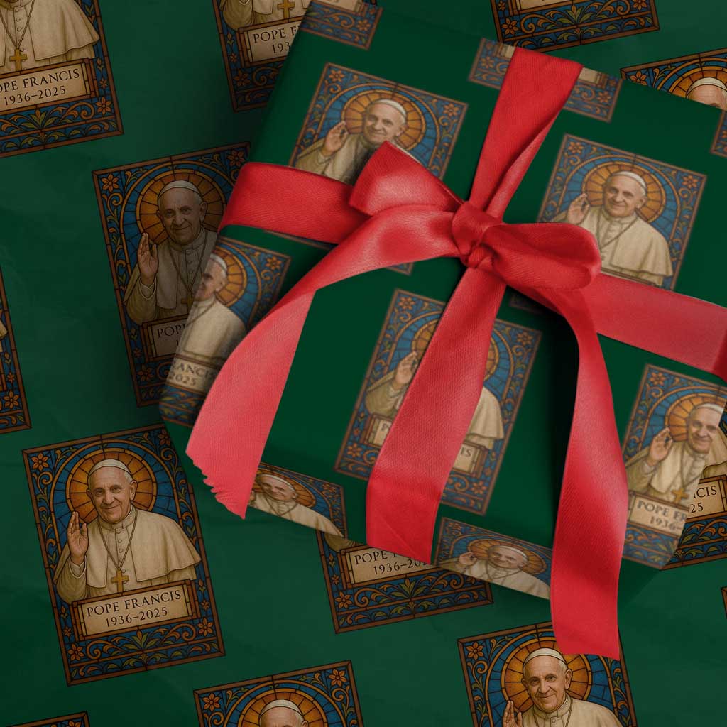 Beloved Pope Francis Wrapping Paper Roll 1936-2025 Memorial - Wonder Print Shop