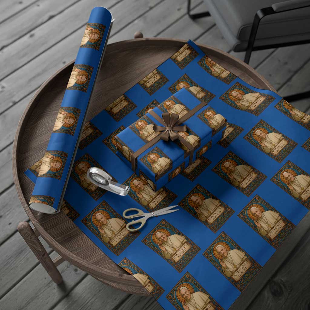 Beloved Pope Francis Wrapping Paper Roll 1936-2025 Memorial - Wonder Print Shop