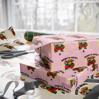 Benito Bowl Coquí Frog Football Wrapping Paper Roll Funny Puerto Rico Flag Game Day Music Fans