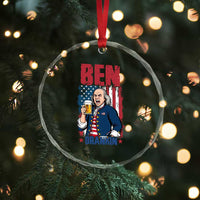 Benjamin Franklin Crystal Glass Ornament Funny Patriotic Founding Father
