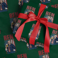 Benjamin Franklin Wrapping Paper Roll Funny Patriotic Founding Father