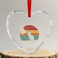 Best Cat Dad Ever Heart Crystal Glass Ornament Funny Cat Lover Gift Fathers Day - Wonder Print Shop
