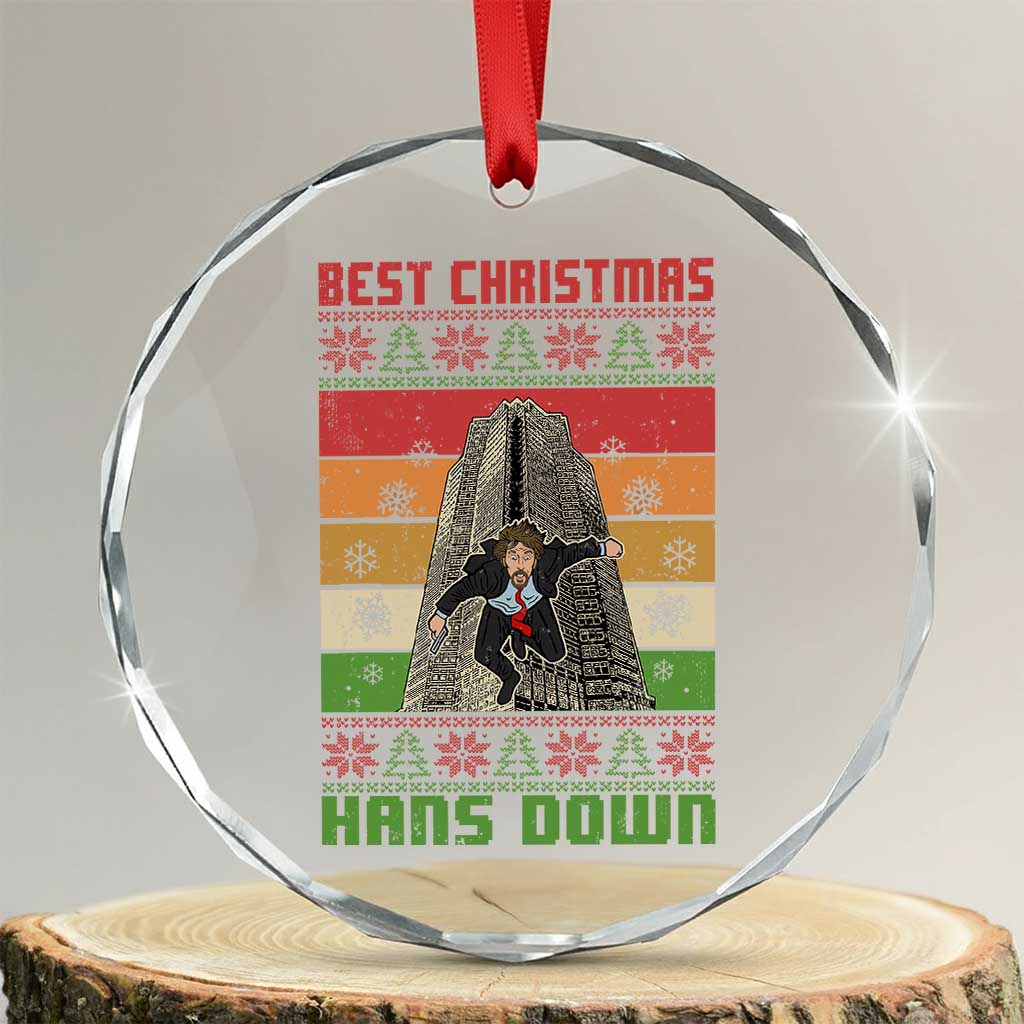Best Christmas Hans Down Nakatomi 1988 Crystal Glass Ornament TS09