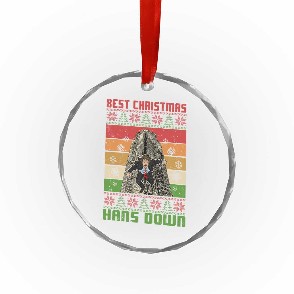 Best Christmas Hans Down Nakatomi 1988 Crystal Glass Ornament TS09