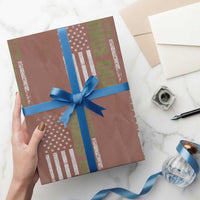 Best Effin Bonus Dad Ever Wrapping Paper Roll Vintage Step Dad American Flag