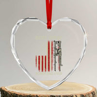 Best Effin Bonus Dad Ever Heart Crystal Glass Ornament Step Dad Fathers Day Vintage American Flag