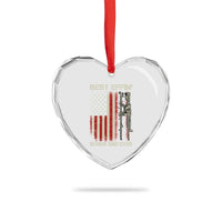 Best Effin Bonus Dad Ever Heart Crystal Glass Ornament Step Dad Fathers Day Vintage American Flag