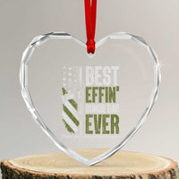 Best Effin’ Bonus Dad Ever Heart Crystal Glass Ornament Step Dad Gun American Flag - Wonder Print Shop