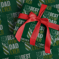 Best Effin Dad Ever Wrapping Paper Roll Fathers Day Daddy Gun American Flag