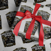 Best Mechanic Dad Ever Wrapping Paper Roll Auto Repair Fathers Day Graphic
