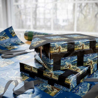 Bethlehem Starry Night Wrapping Paper Roll Nativity Luke 2:11 Christian Xmas - Wonder Print Shop