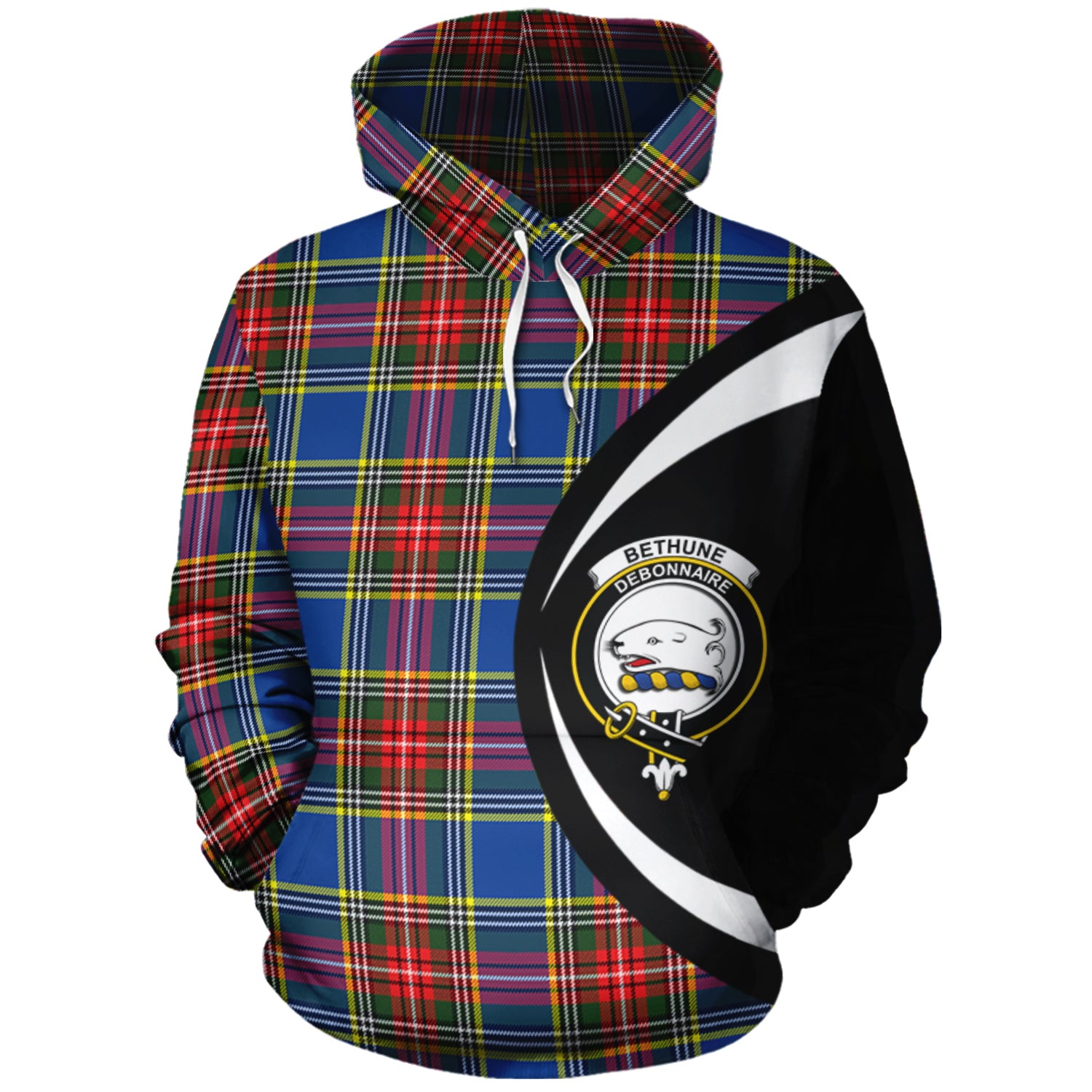 scottish-bethune-clan-crest-circle-style-tartan-hoodie