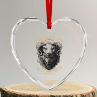 Beware Of False Prophets Heart Crystal Glass Ornament Christian Sheep Wolf - Wonder Print Shop
