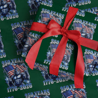 Bigfoot 250th Anniversary America Wrapping Paper Roll 250 Years Of Freedom 4th July 1776 2026 Patriotic Flag
