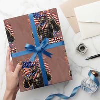 Bigfoot 250th Anniversary Wrapping Paper Roll USA Independence 250 Years Of Freedom 1776 2026 Patriotic Flag