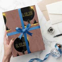 Bigfoot August 12 2026 Total Solar Eclipse Wrapping Paper Roll Totality Sasquatch Cryptid Stargazer Memorabilia