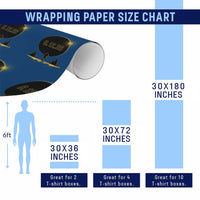 Bigfoot August 12 2026 Total Solar Eclipse Wrapping Paper Roll Totality Sasquatch Cryptid Stargazer Memorabilia