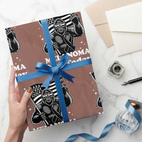 Bigfoot Black Ribbon Wrapping Paper Roll Not Today Melanoma Awareness Gift