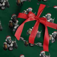 Bigfoot Christmas Wrapping Paper Roll Most Wonderful Xmas Sasquatch Beer - Wonder Print Shop