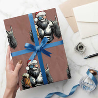 Bigfoot Christmas Wrapping Paper Roll Most Wonderful Xmas Sasquatch Beer - Wonder Print Shop