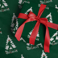 Bigfoot Christmas Wrapping Paper Roll Santa Bigfoot Xmas Tree Funny Sasquatch Yeti - Wonder Print Shop