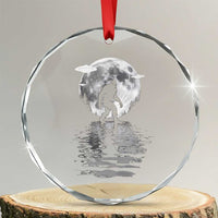 Bigfoot Crystal Glass Ornament Sasquatch Under The Moon Cryptid - Wonder Print Shop