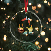 Bigfoot Easter Crystal Glass Ornament Bunny Sasquatch Eggs Retro - Wonder Print Shop