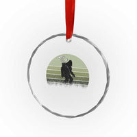 Bigfoot Golfer Crystal Glass Ornament Funny Sasquatch Golfing Golf Balls - Wonder Print Shop