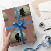 Bigfoot Golfer Wrapping Paper Roll Funny Sasquatch Golfing Golf Balls - Wonder Print Shop