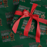 Bigfoot Grabbed My Wiener Wrapping Paper Roll Funny Dog Lover Gift - Wonder Print Shop