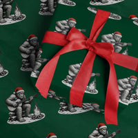Bigfoot Guitar Xmas Wrapping Paper Roll Sasquatch Guitarist Music Xmas - Wonder Print Shop