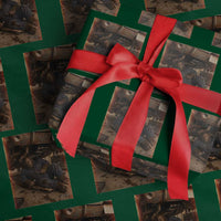 Bigfoot Mechanic Meme Wrapping Paper Roll Funny Sasquatch Fixing Cars