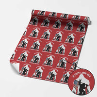 Bigfoot Patriotic American Flag Wrapping Paper Roll Funny Sasquatch A Guy Like Me Is Hard To Find - Wonder Print Shop
