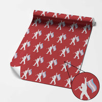 Bigfoot Rock On Trans Pride Flag Wrapping Paper Roll Sasquatch LGBTQ Ally