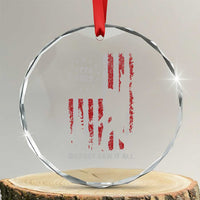 Bigfoot Sasquatch USA 250th Anniversary Crystal Glass Ornament Retro Bigfoot Saw It All 250 Years 1776 2026 4th of July
