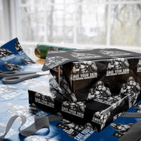 Bigfoot Save Your Skin Wrapping Paper Roll Melanoma Warrior Support