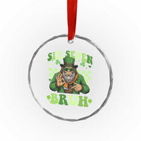 Bigfoot Six Seven Bruh Crystal Glass Ornament Gen Z Irish Gift