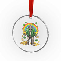Bigfoot Six Seven Meme Crystal Glass Ornament Funny St Patricks Day Gift