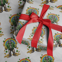 Bigfoot Six Seven Meme Wrapping Paper Roll Funny St Patricks Day Gift