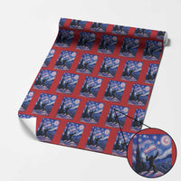 Bigfoot Starry Night Trans Rights Wrapping Paper Roll Sasquatch LGBTQ Pride