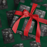 Bigfoot UFO Selife Wrapping Paper Roll Sasquatch Ailen Rock On Hand Xmas - Wonder Print Shop