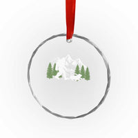 Bigfoot Walking Dachshund Crystal Glass Ornament Funny Wiener Dog Gift Sasquatch - Wonder Print Shop