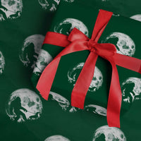 Bigfoot Walking Dachshund Wrapping Paper Roll Funny Doxie Wiener Sasquatch Night Stroll Full Moon - Wonder Print Shop