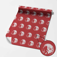 Bigfoot Walking Dachshund Wrapping Paper Roll Funny Doxie Wiener Sasquatch Night Stroll Full Moon - Wonder Print Shop