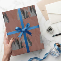 Bigfoot Walking Dachshund Wrapping Paper Roll Funny Wiener Dog Gift Forest Sasquatch Yeti - Wonder Print Shop