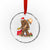 Bigfoot Xmas Crystal Glass Ornament Xmas Movie Sasquatch Lovers - Wonder Print Shop