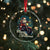 Biker Santa Claus Crystal Glass Ornament Merry Xmas Riding Motorcycle - Wonder Print Shop